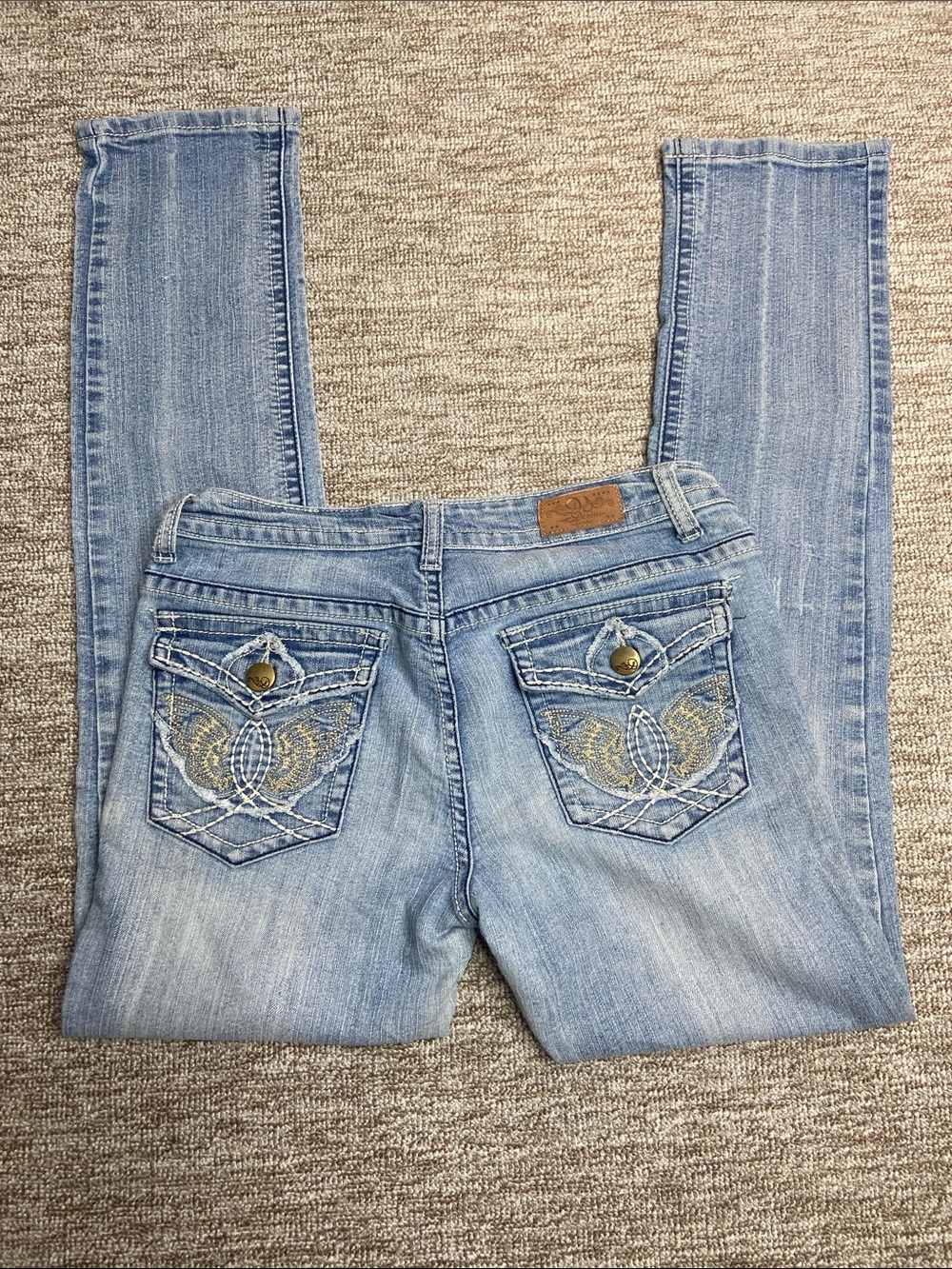 Do Denim women’s 6 Y2K 2000s embroidered jeans